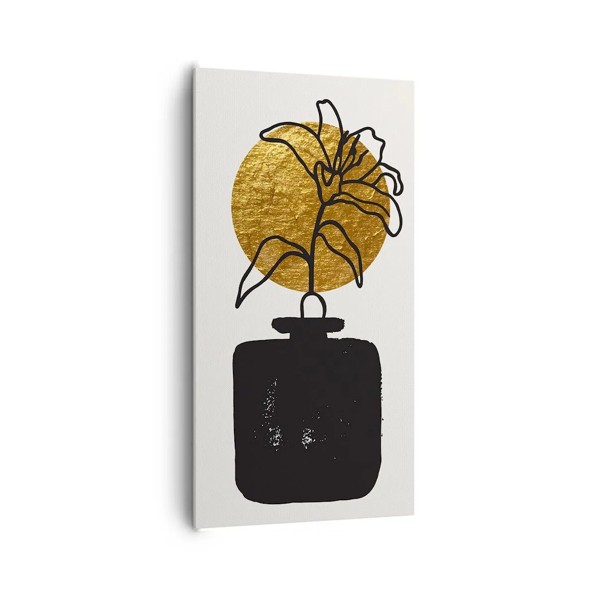 Bild auf Leinwand - Leinwandbild - Schönheit ist Gold wert - 65x120 cm