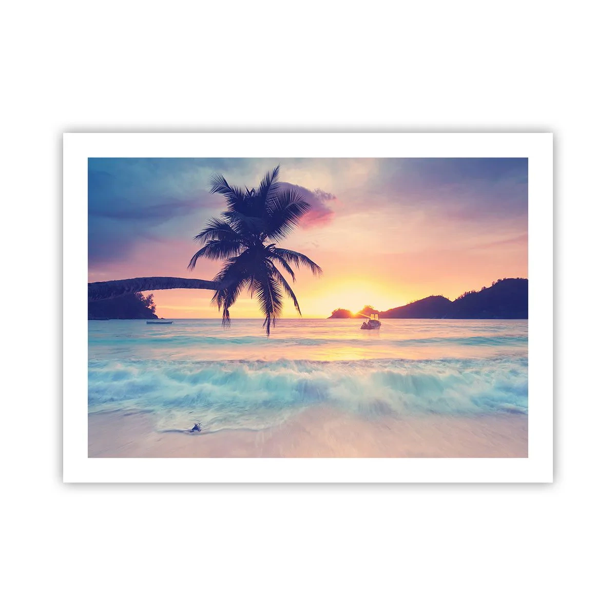 Poster - Ein Abend in der Bucht - 70x50 cm