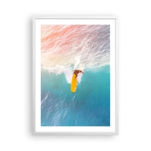 Poster in einem weißen Rahmen - Der Ozeanreiter - 50x70 cm