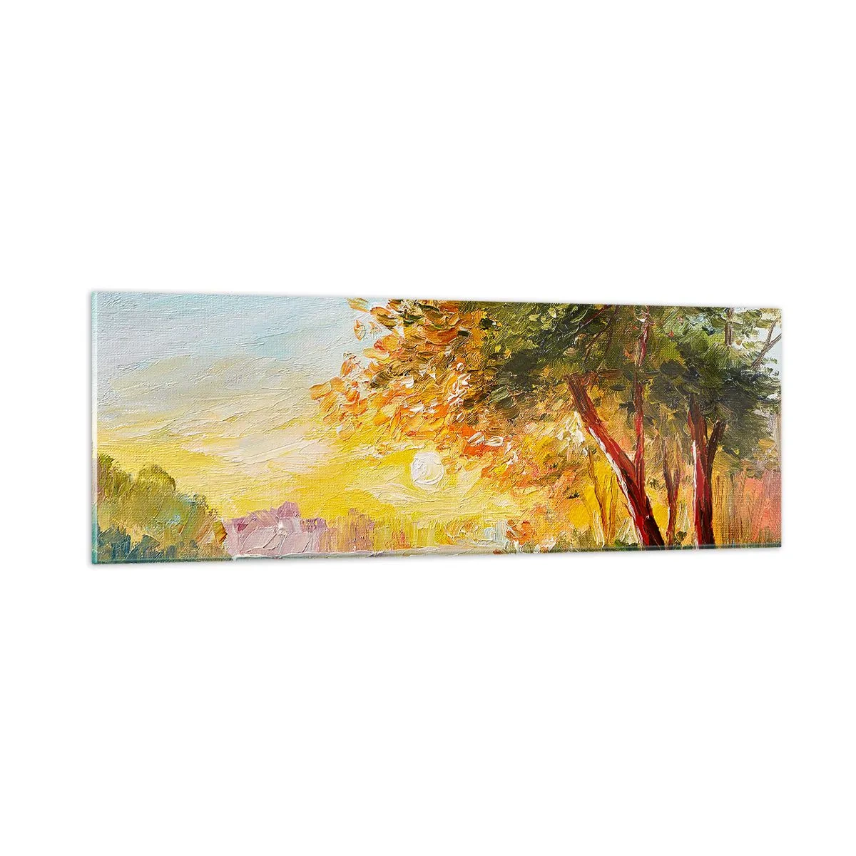 Glasbild - Bild auf glas - Et in Arcadia ego - 90x30 cm