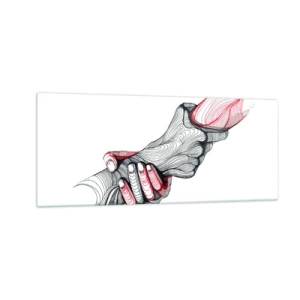 Glasbild - Bild auf glas - Sie sind in guten Händen - 100x40 cm