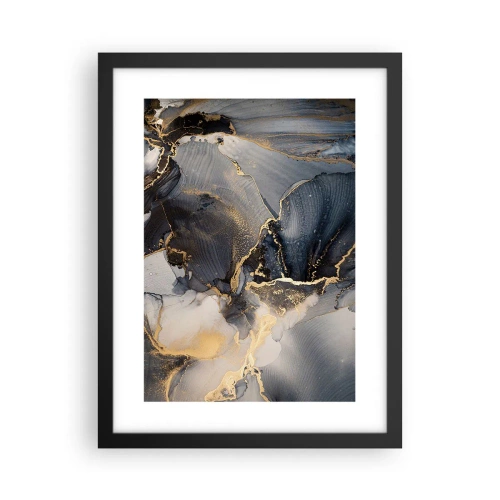 Poster in einem schwarzem Rahmen - Leben aus Stein - 30x40 cm