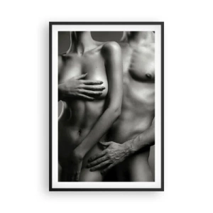 Poster in einem schwarzem Rahmen - Adam und Ewa - 61x91 cm