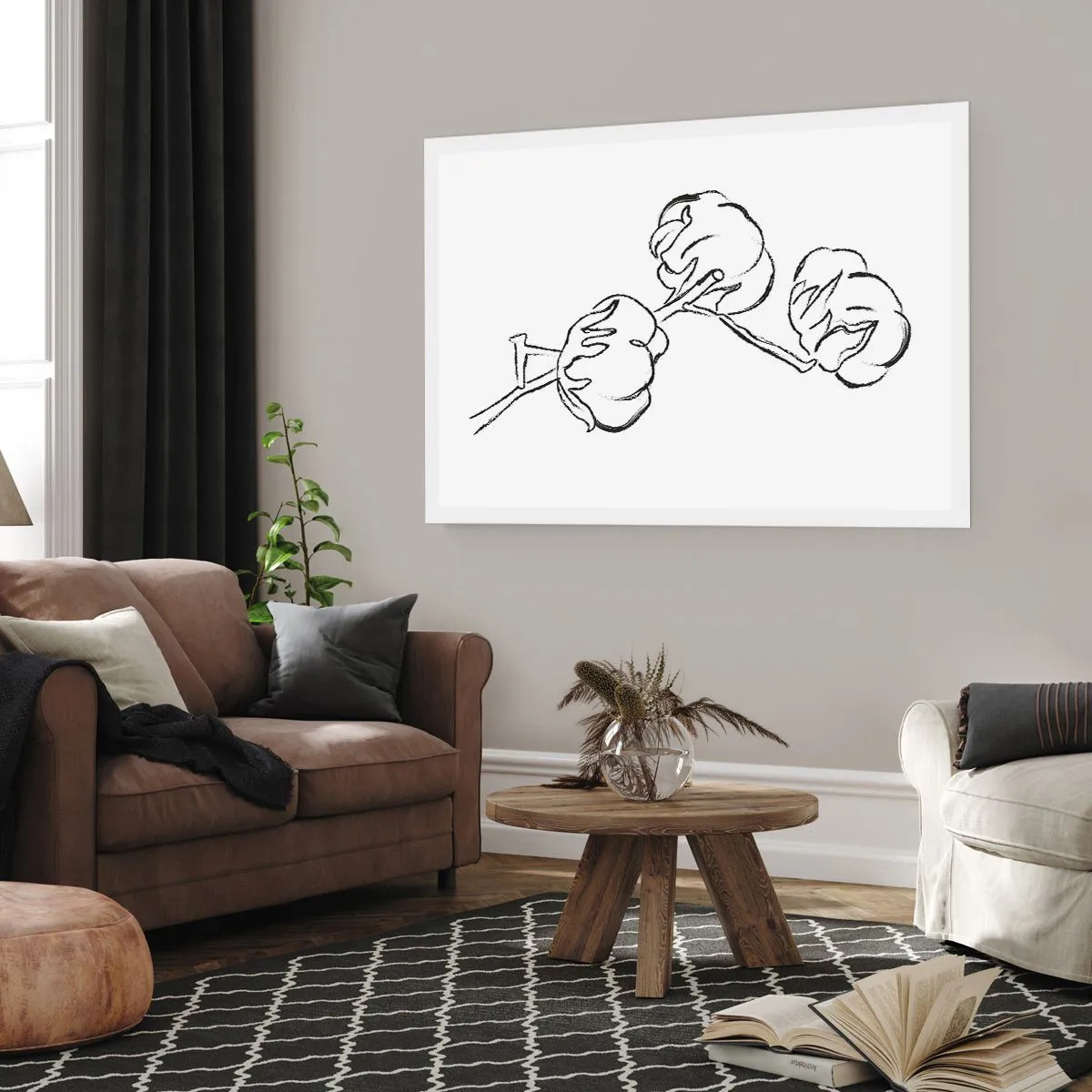 Poster - Baumwolldaunen - 70x50 cm
