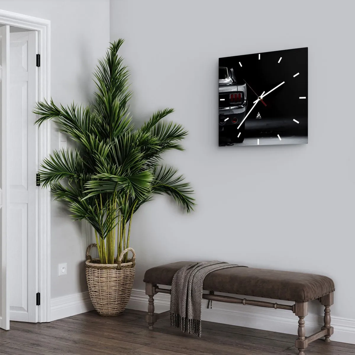 Wanduhr - Glasuhr - Charme des Klassikers - 30x30 cm