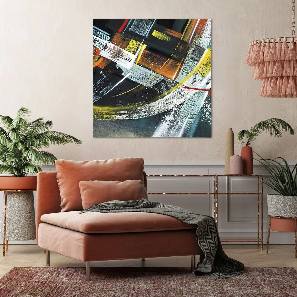 Bild auf Leinwand - Leinwandbild - Energie der Bewegung - 60x60 cm