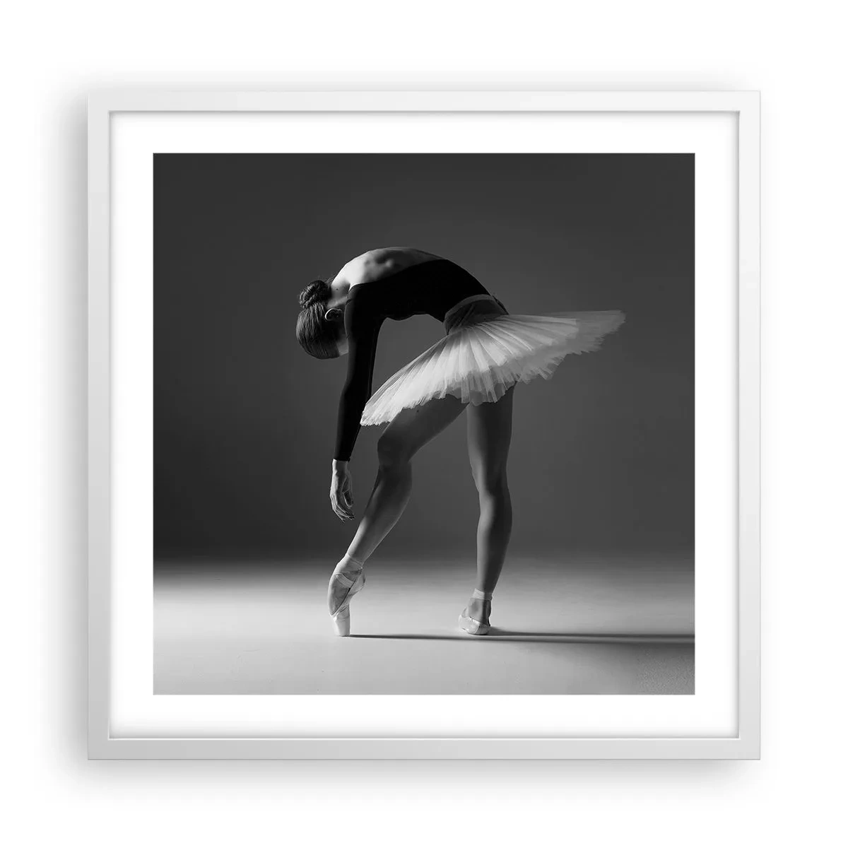 Poster in einem weißen Rahmen - Bella Ballerina - 50x50 cm