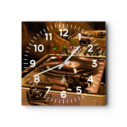 Wanduhr - Glasuhr - Kannst du die Kraft spüren? - 40x40 cm