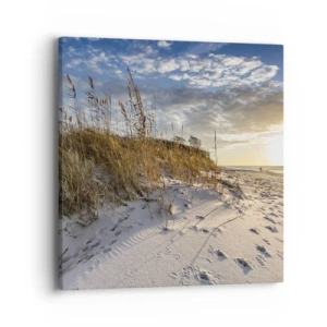 Bild auf Leinwand - Leinwandbild - Einladung zu einem Spaziergang - 40x40 cm