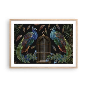 Poster in einem Rahmen aus heller Eiche - In königlichen Gewändern - 70x50 cm