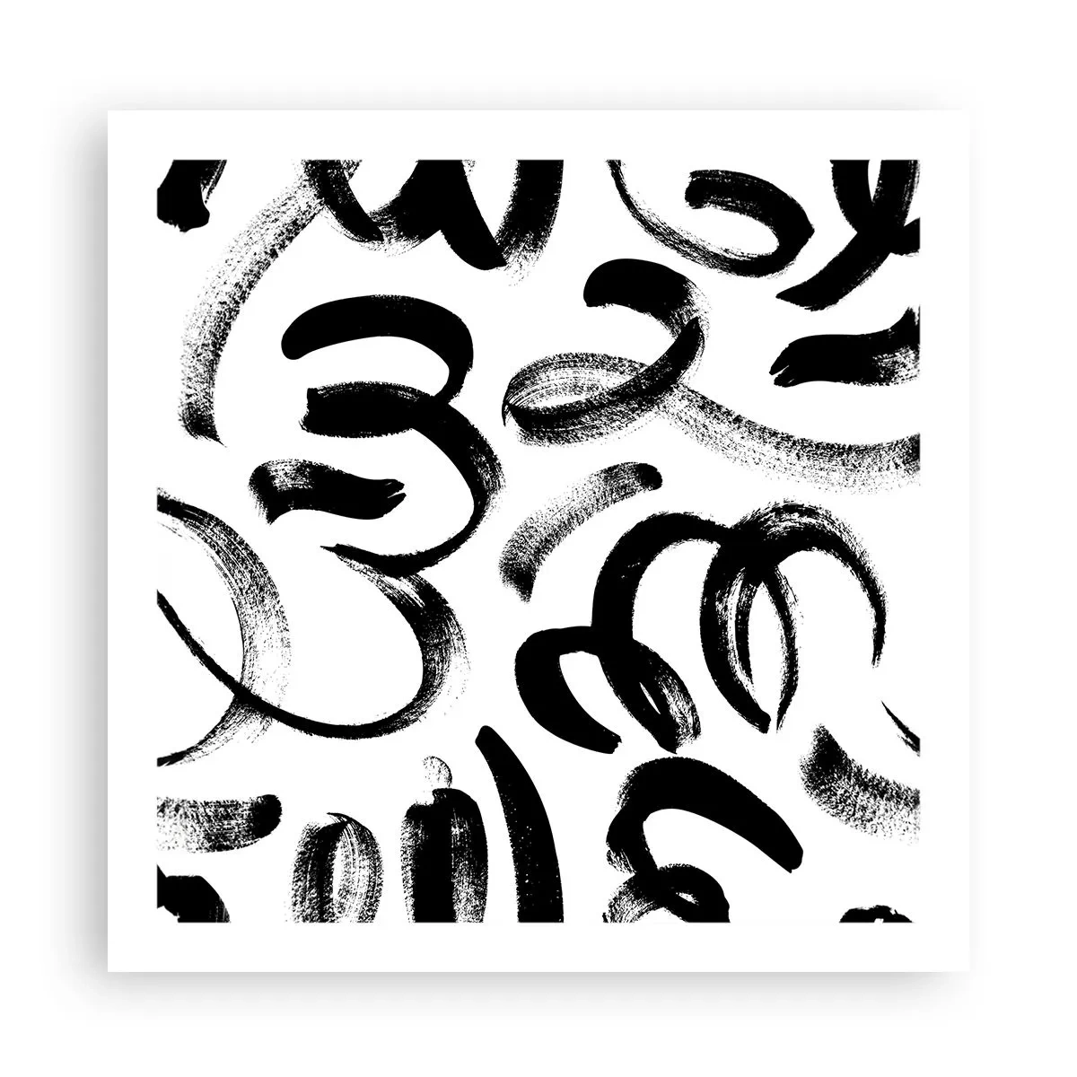 Poster - Schwarz auf Weiß - 60x60 cm