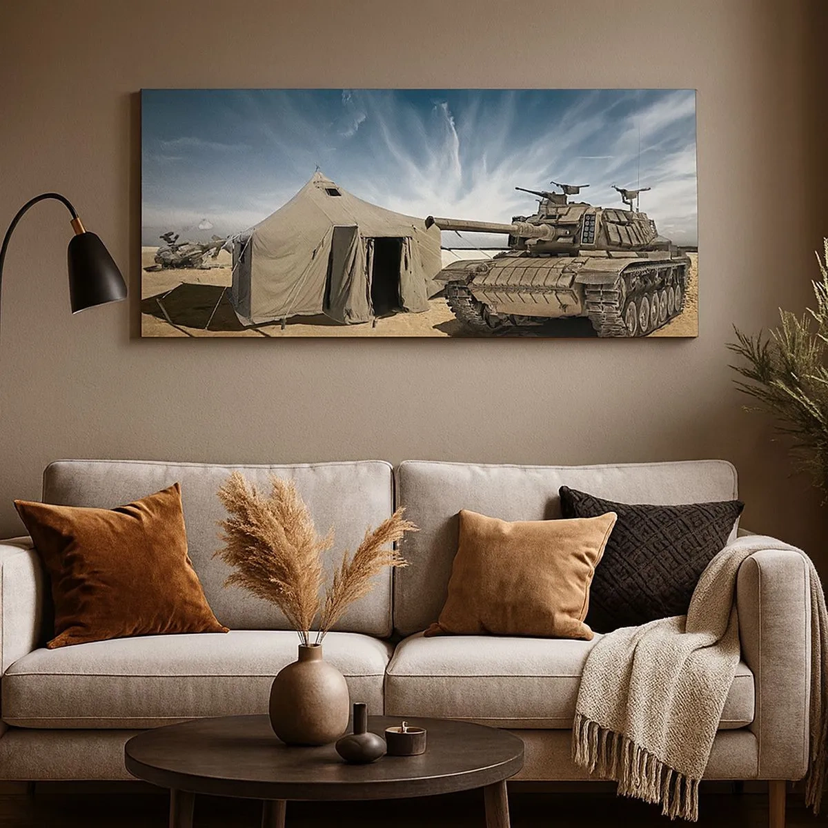 Bild auf Leinwand - Leinwandbild - Ein militärischer Traum - 100x40 cm
