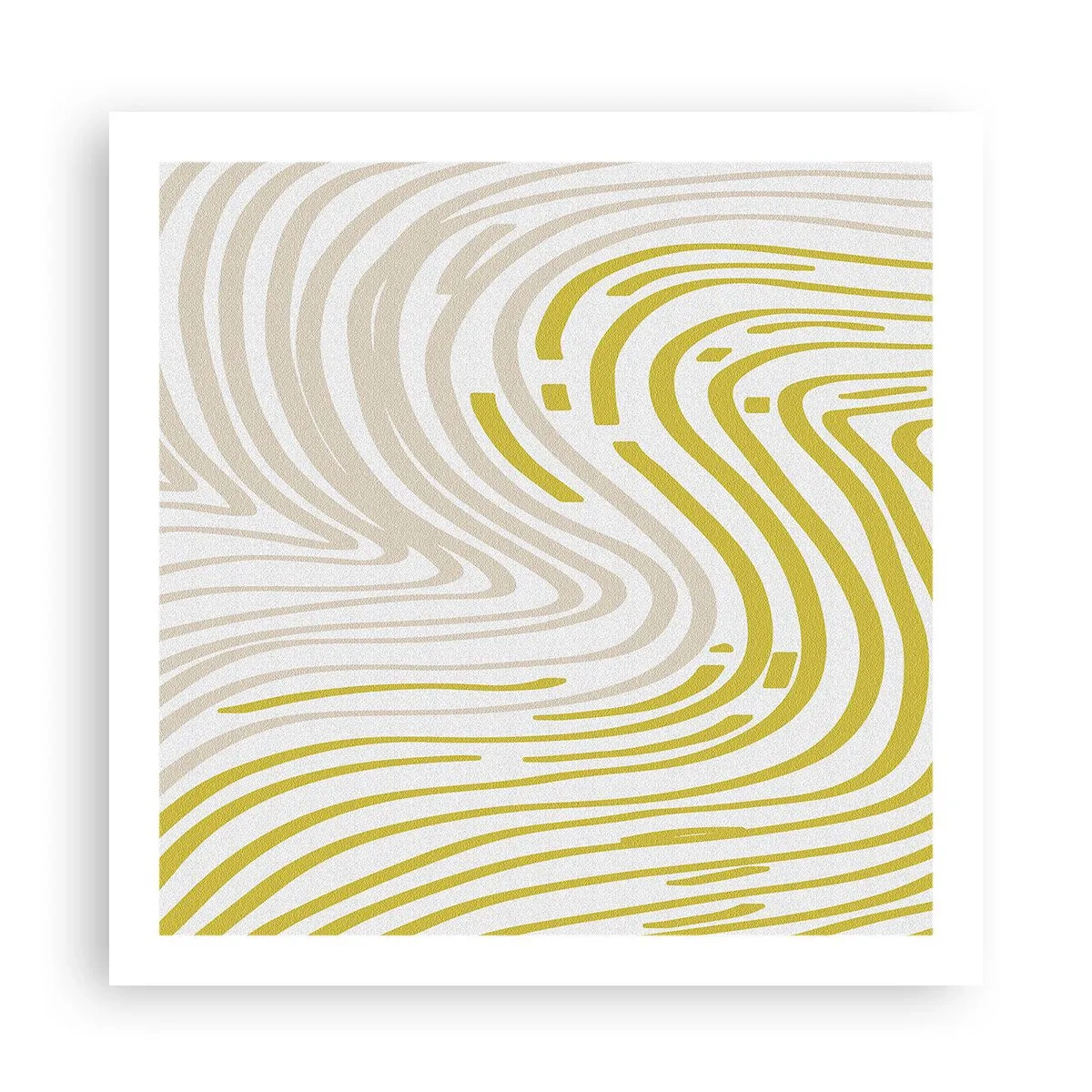 Poster - Komposition mit sanfter Biegung - 60x60 cm