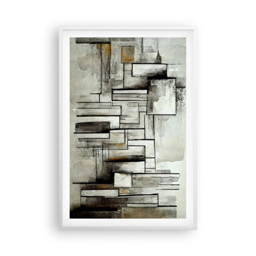 Poster in einem weißen Rahmen - Kraft der Einfachheit - 61x91 cm