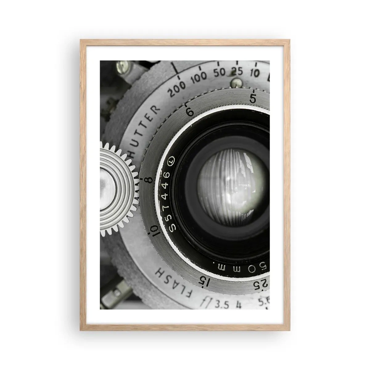 Poster in einem Rahmen aus heller Eiche - Eine Story über Hollywood - 50x70 cm