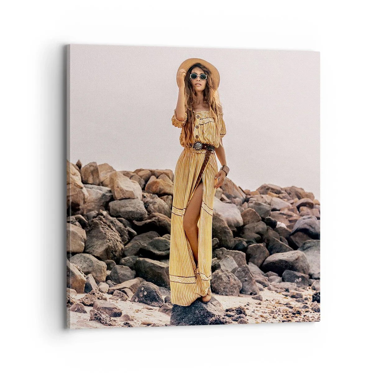 Bild auf Leinwand - Leinwandbild - Die Magie der Steine - 70x70 cm