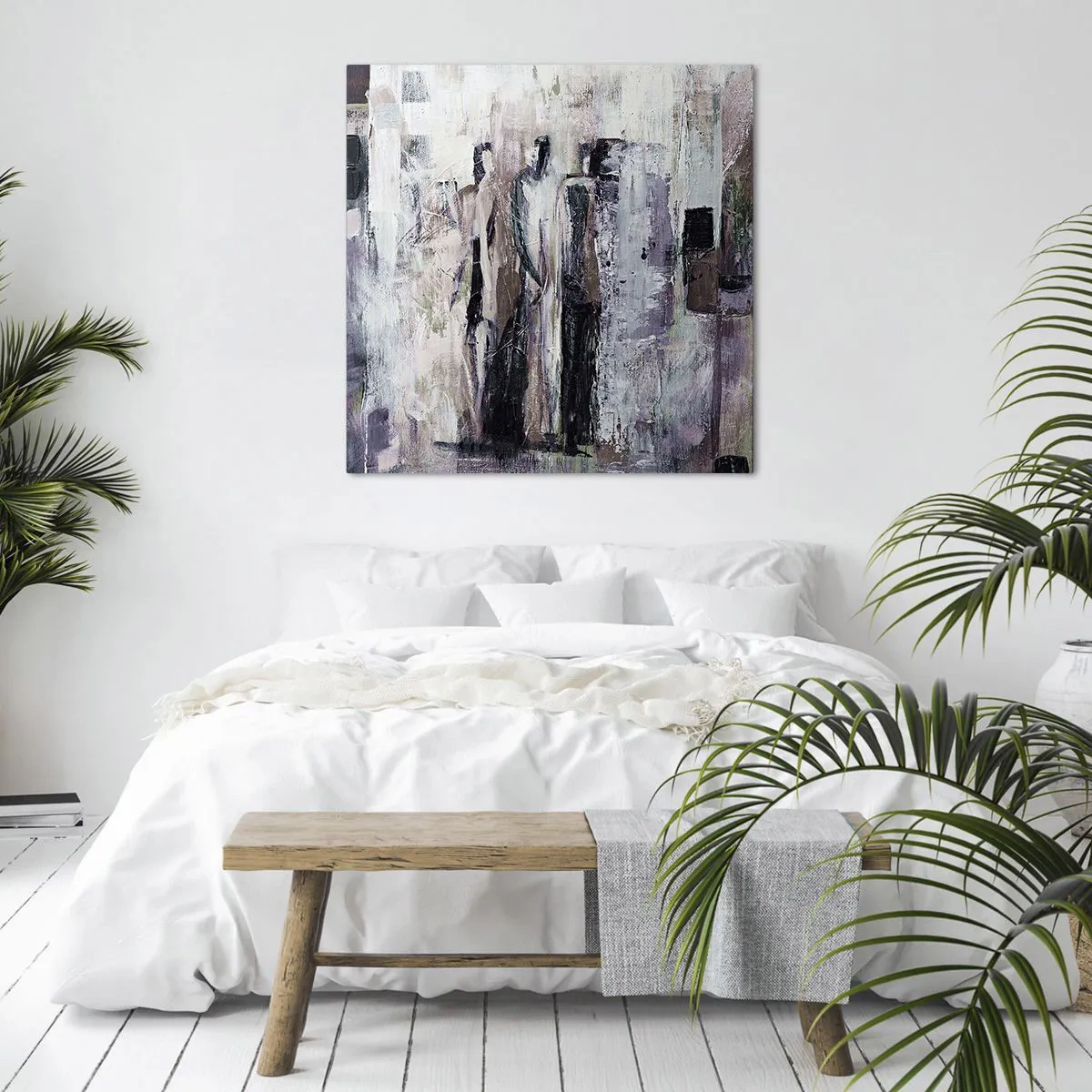 Bild auf Leinwand - Leinwandbild - Die geheimnisvolle Drei - 40x40 cm