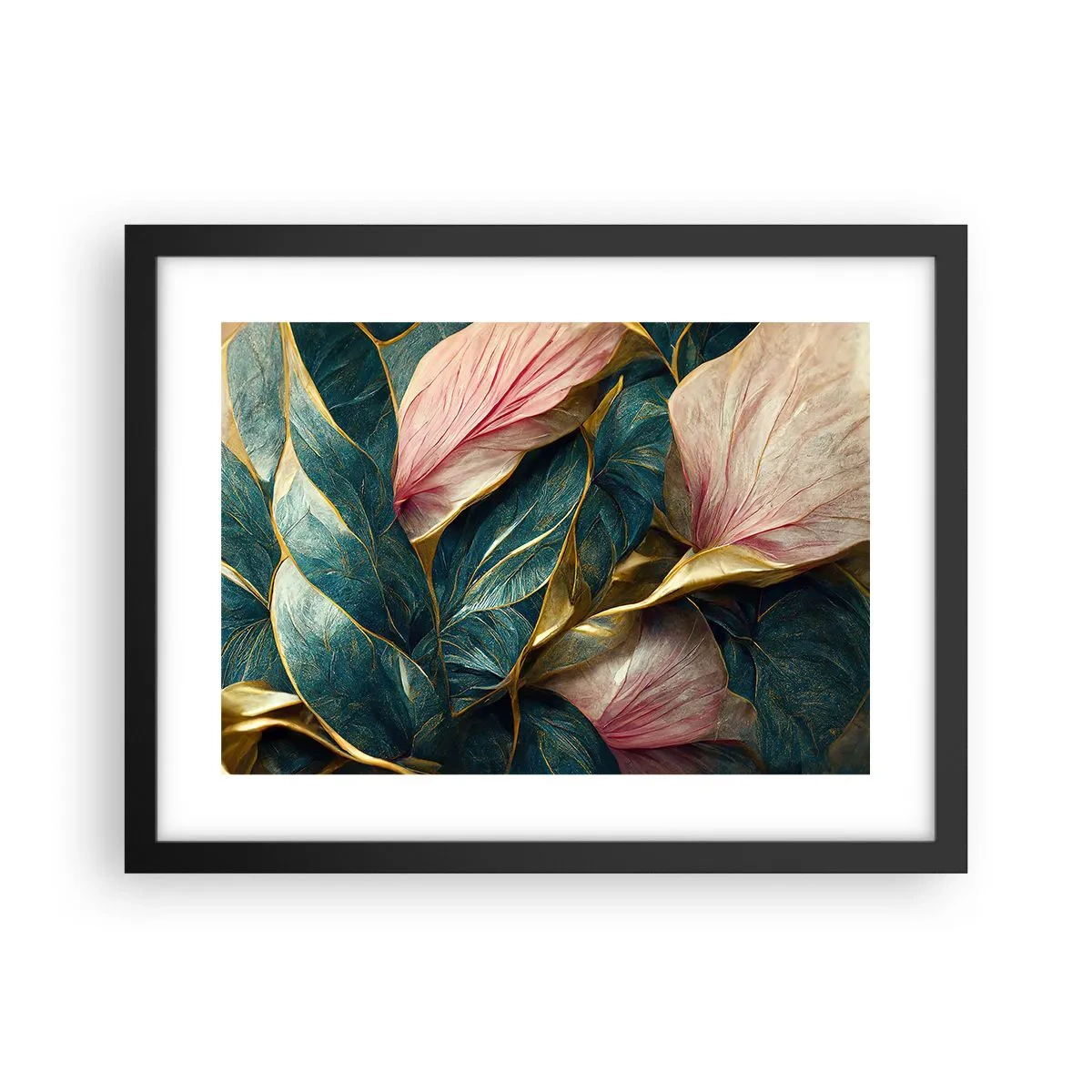 Poster in einem schwarzem Rahmen - Natürliche Eleganz und Stil - 40x30 cm