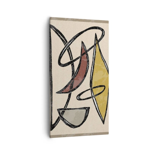 Bild auf Leinwand - Leinwandbild - Vertikale und Horizontale - 55x100 cm