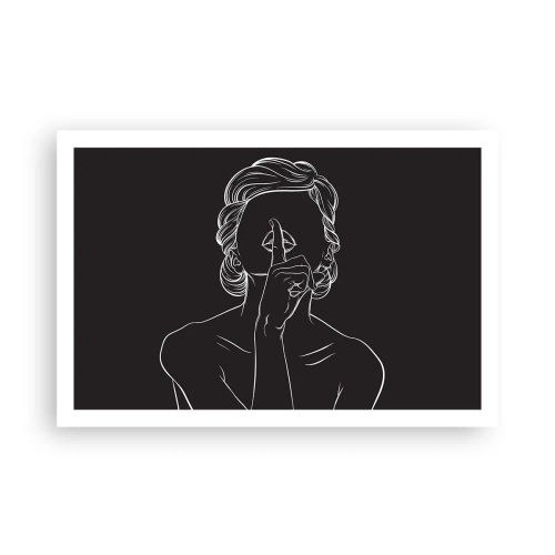 Poster - Schönheit erblüht in der Stille - 91x61 cm