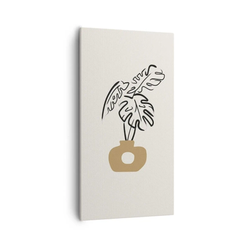 Bild auf Leinwand - Leinwandbild - Monstera – Heimdekoration - 55x100 cm