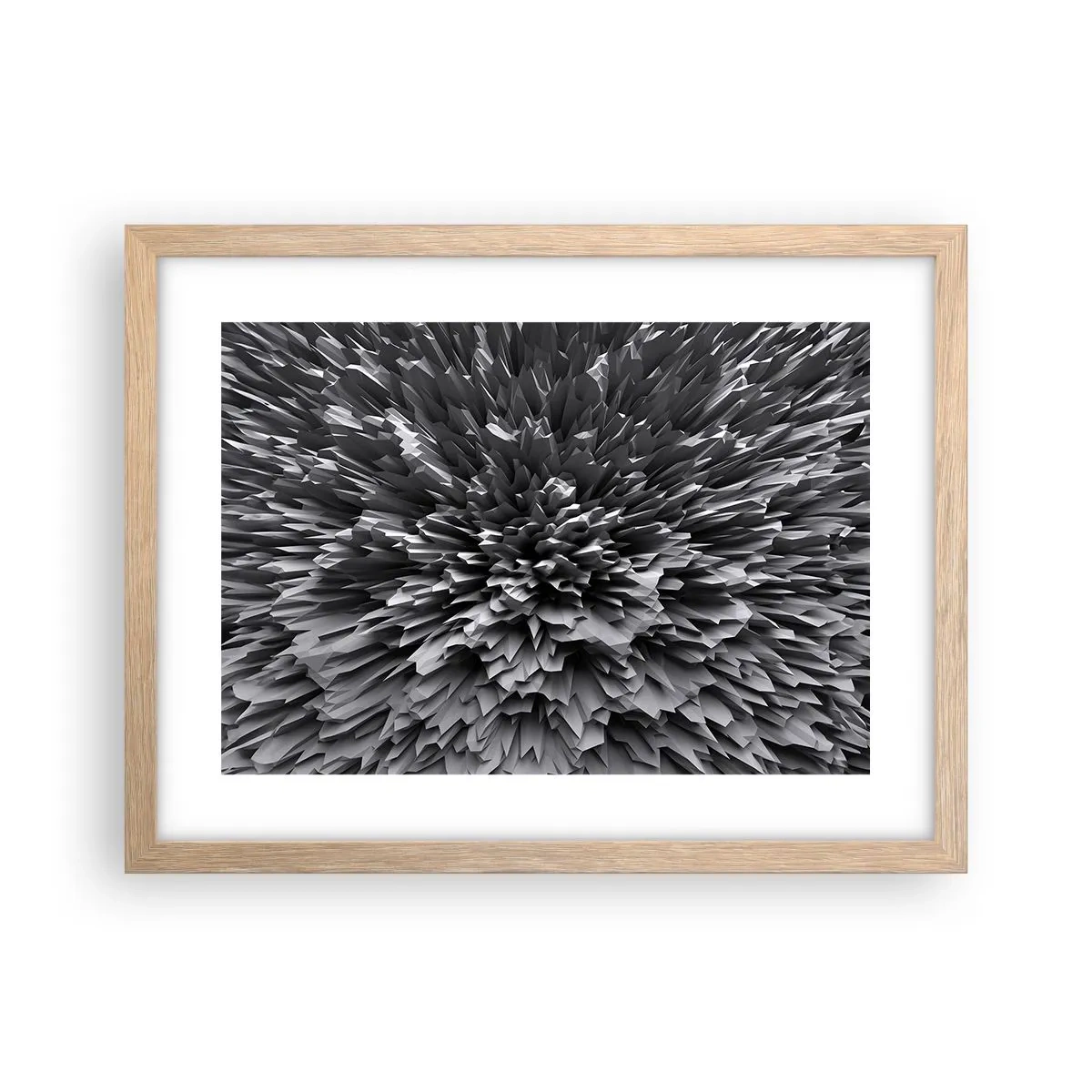 Poster in einem Rahmen aus heller Eiche - Härter kann es nicht werden - 40x30 cm