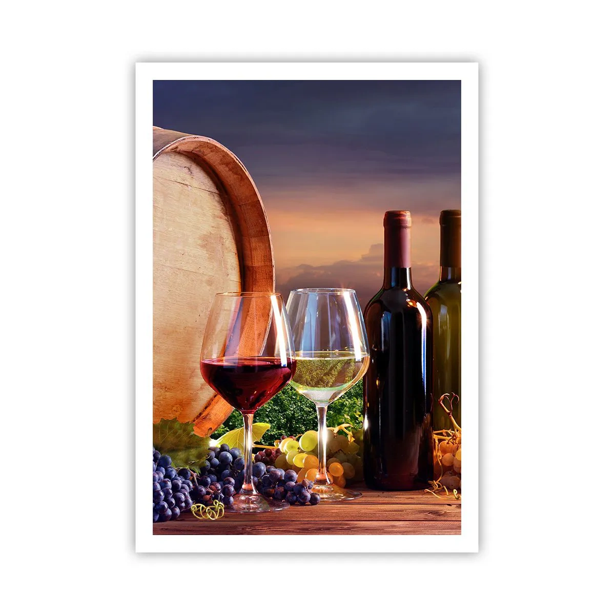 Poster - Hier schmeckt das Leben - 70x100 cm