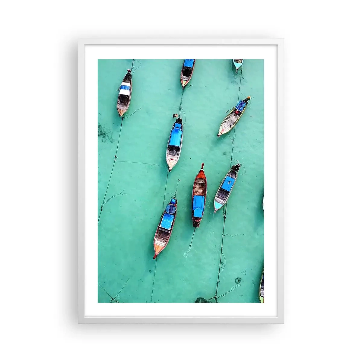 Poster in einem weißen Rahmen - In freudiger Erwartung - 50x70 cm