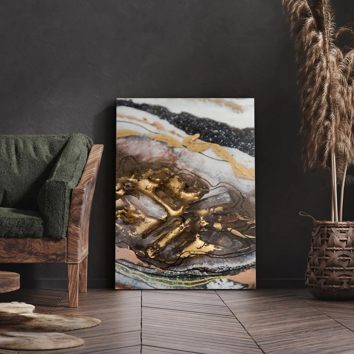 Bild auf Leinwand - Leinwandbild - Das Element der Erde - 45x80 cm