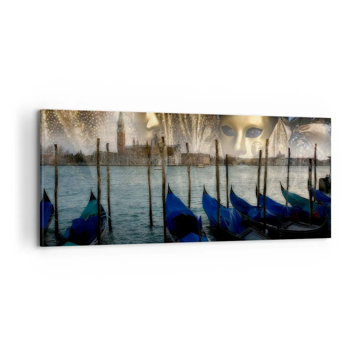Bild auf Leinwand - Leinwandbild - Es ist Zeit, den Karneval zu starten - 100x40 cm
