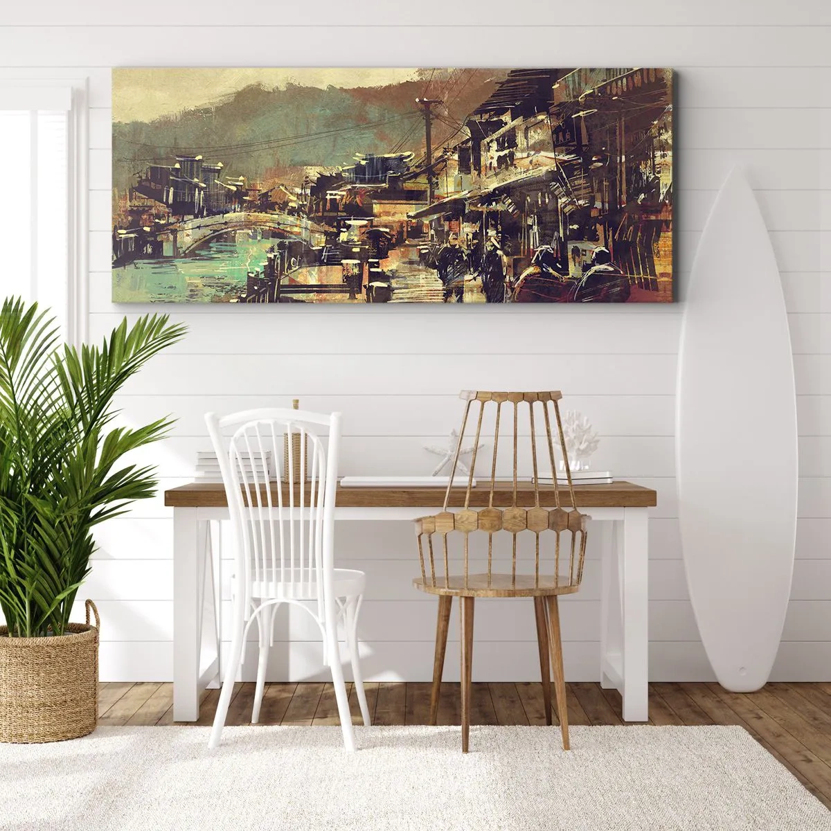 Bild auf Leinwand - Leinwandbild - Das Leben als Reichtum an Grau - 100x40 cm