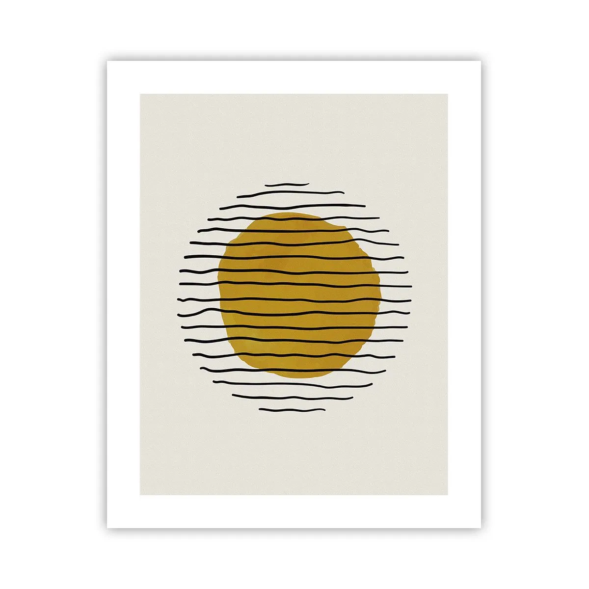 Poster - Abstraktion, die vor Hitze zittert - 40x50 cm