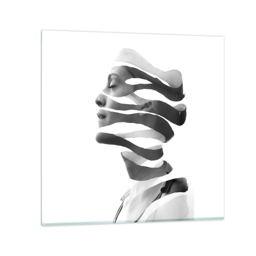 Glasbild - Bild auf glas - Surreales Porträt - 30x30 cm