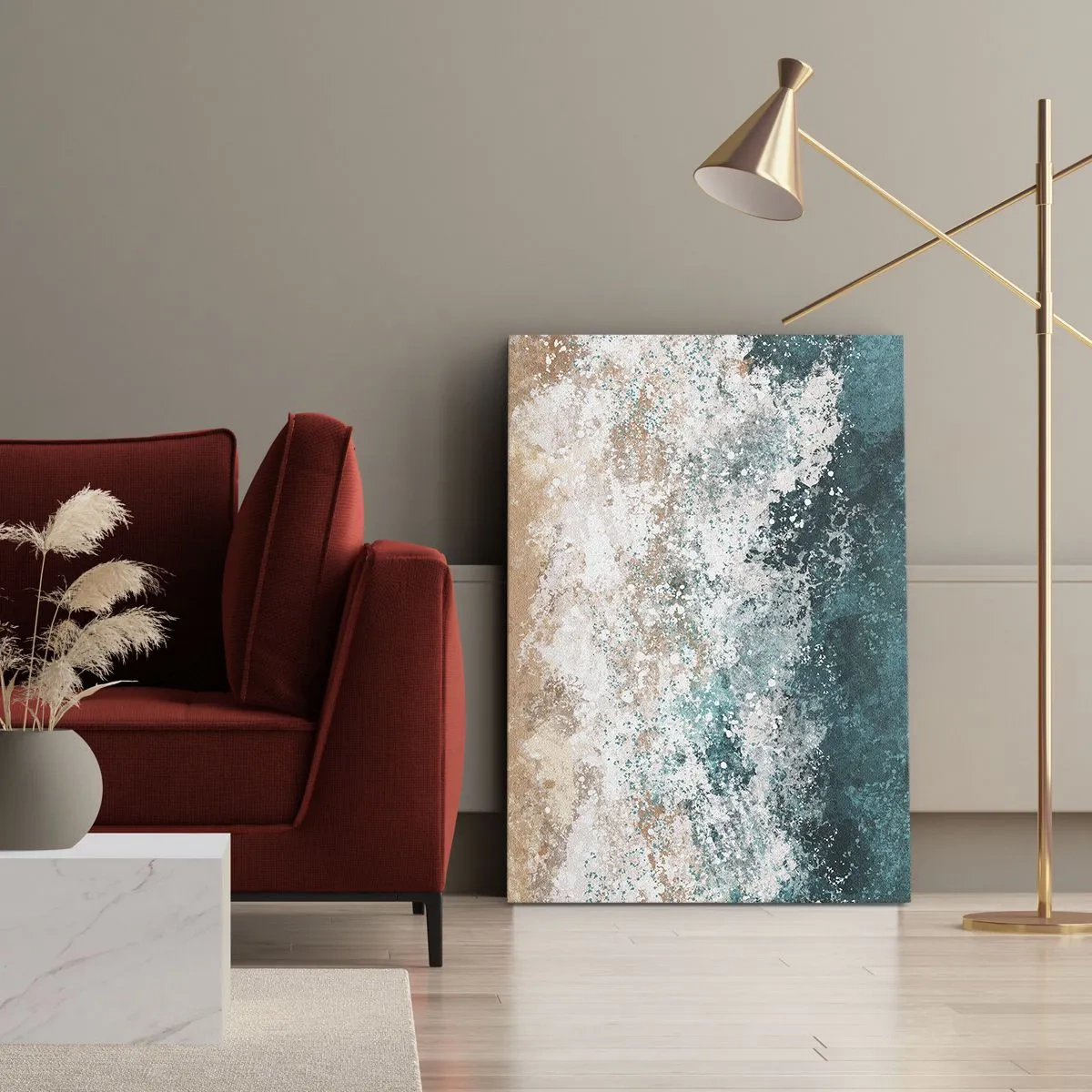 Bild auf Leinwand - Leinwandbild - Meeresgeschichten - 55x100 cm