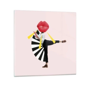 Glasbild - Bild auf glas - Surreale Pop-Art - 70x70 cm