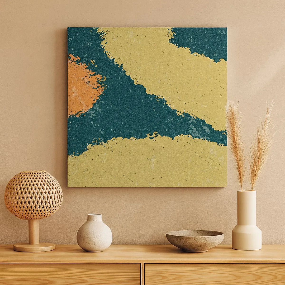 Bild auf Leinwand - Leinwandbild - Abstraktion – langsame Bewegung - 30x30 cm