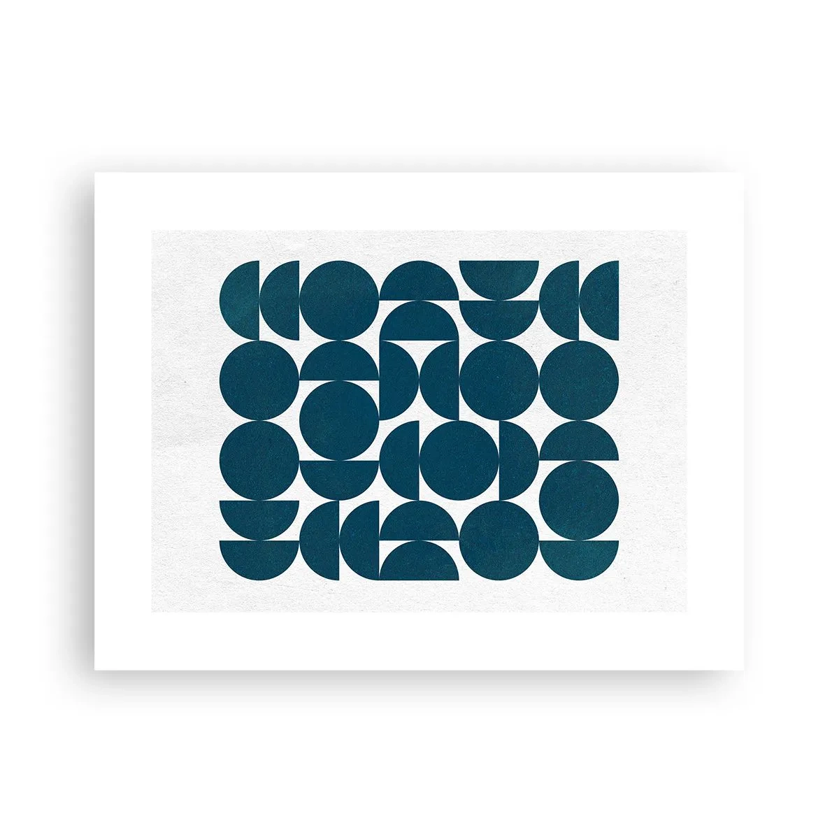 Poster - Kreise und Halbkreise - 40x30 cm