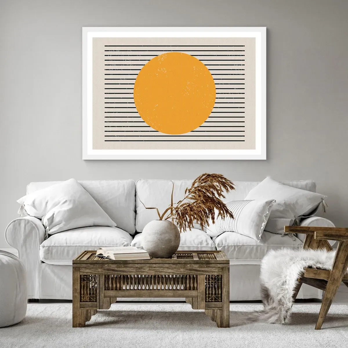 Poster in einem weißen Rahmen - Die Kraft der Einfachheit - 40x30 cm