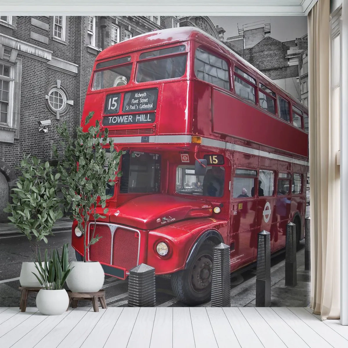 Fototapete Premium Canvas - Immer gleich - Stadt, London, Die Architektur - 250x175 cm