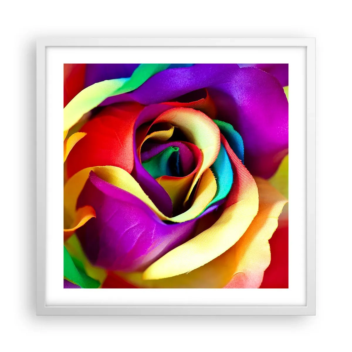 Poster in einem weißen Rahmen - Es ist unmöglich - 50x50 cm