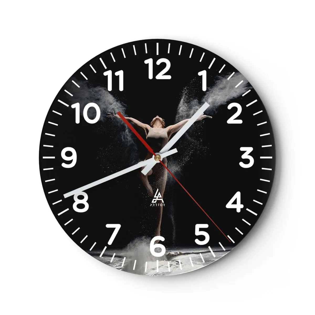 Wanduhr - Glasuhr - Elfen existieren - 40x40 cm