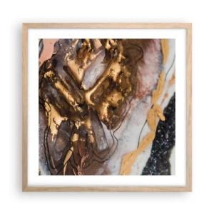 Poster in einem Rahmen aus heller Eiche - Das Element der Erde - 50x50 cm