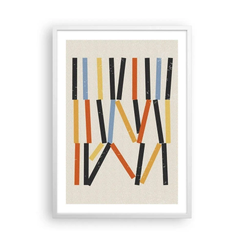 Poster in einem weißen Rahmen - Komposition auf der Ebene - 50x70 cm
