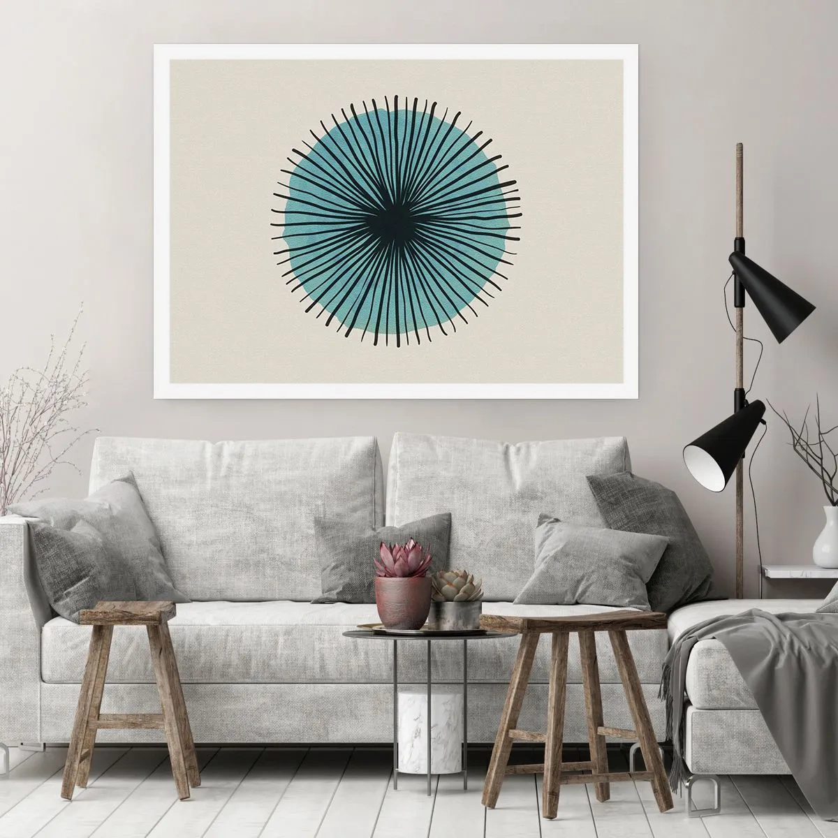 Poster - Strahlend im Blau - 50x40 cm