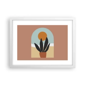 Poster in einem weißen Rahmen - Kleine Freuden - 40x30 cm