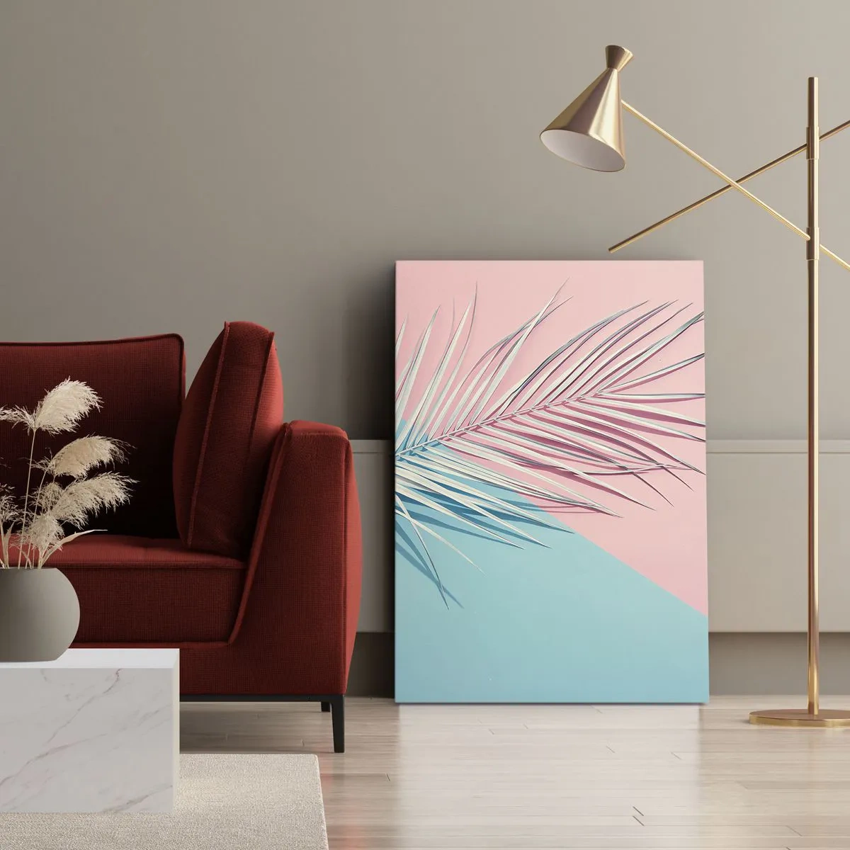 Bild auf Leinwand - Leinwandbild - Tropischer Eindruck - 45x80 cm