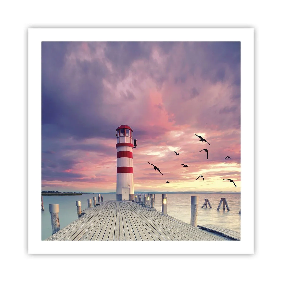 Poster - Es ist Zeit zum Hafen zu gehen - 60x60 cm