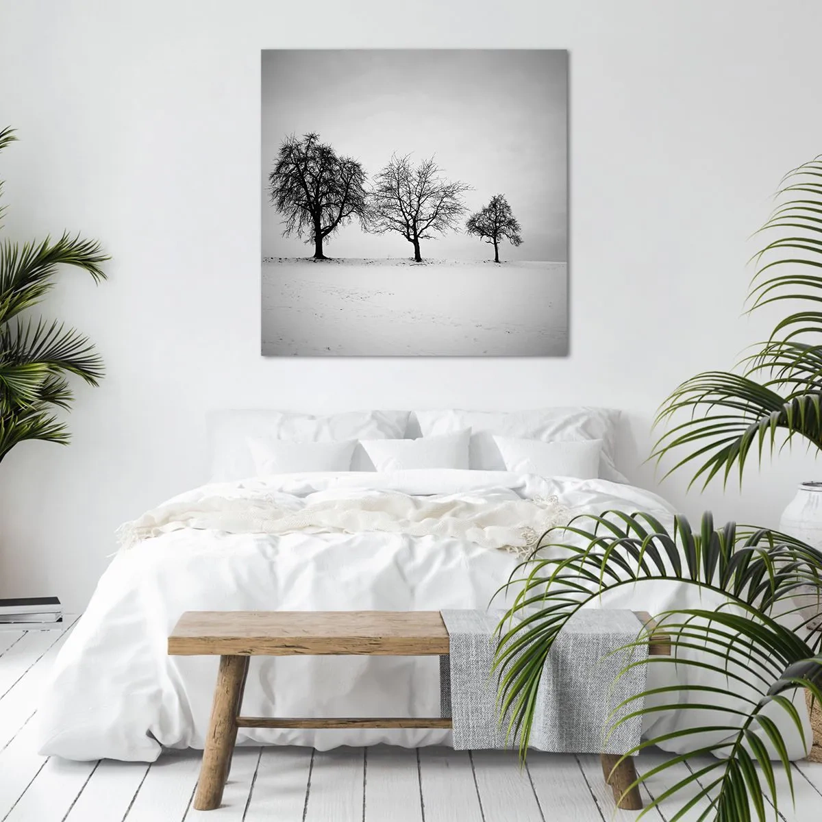 Bild auf Leinwand - Leinwandbild - Wovon träumen sie? - 70x70 cm