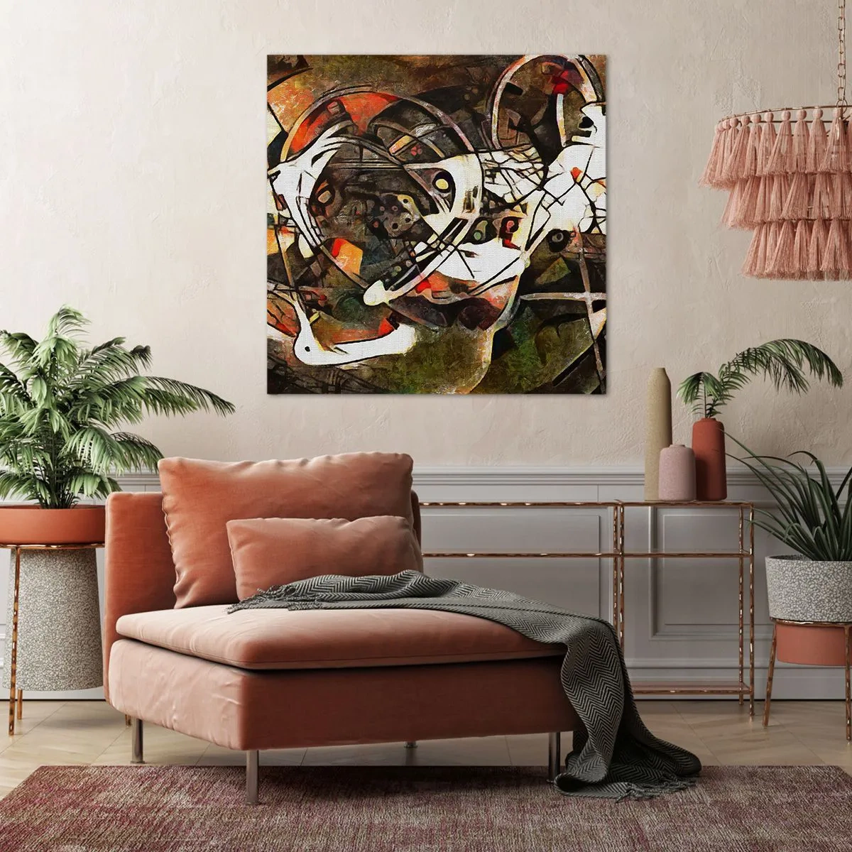 Bild auf Leinwand - Leinwandbild - Hören Sie den Verkehr? - 60x60 cm