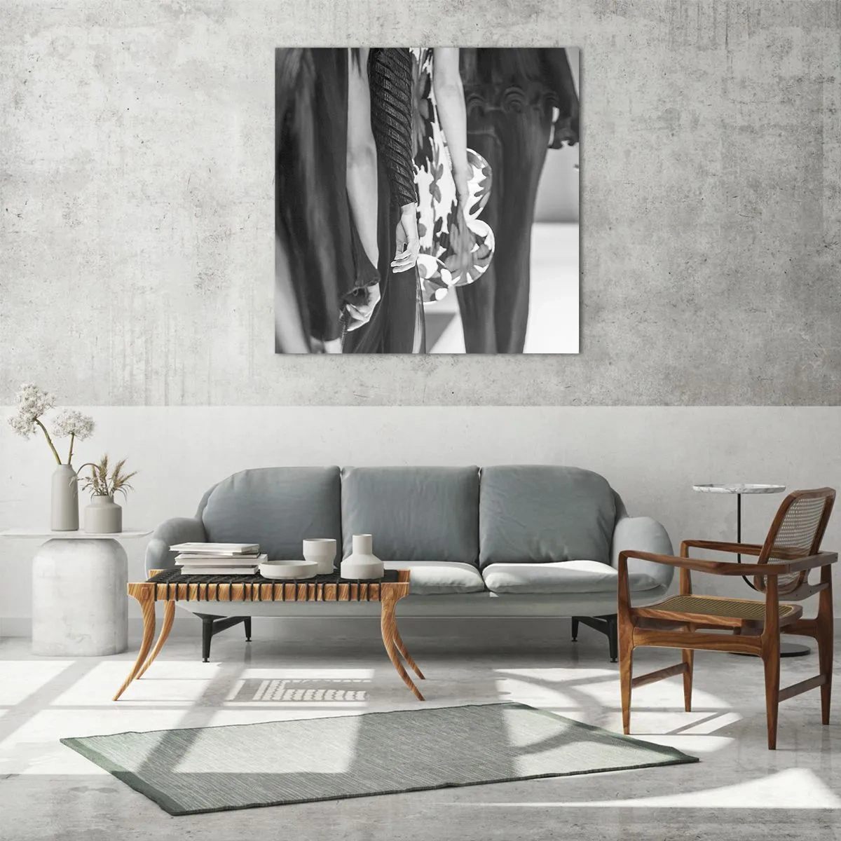 Glasbild - Bild auf glas - Eine stilvolle Parade - 60x60 cm